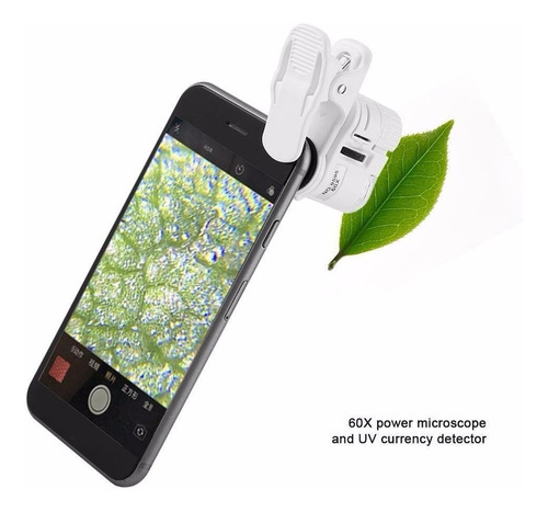 Lupa Microscopio Lente Clip Celular Smartphone 60x 9595 Led