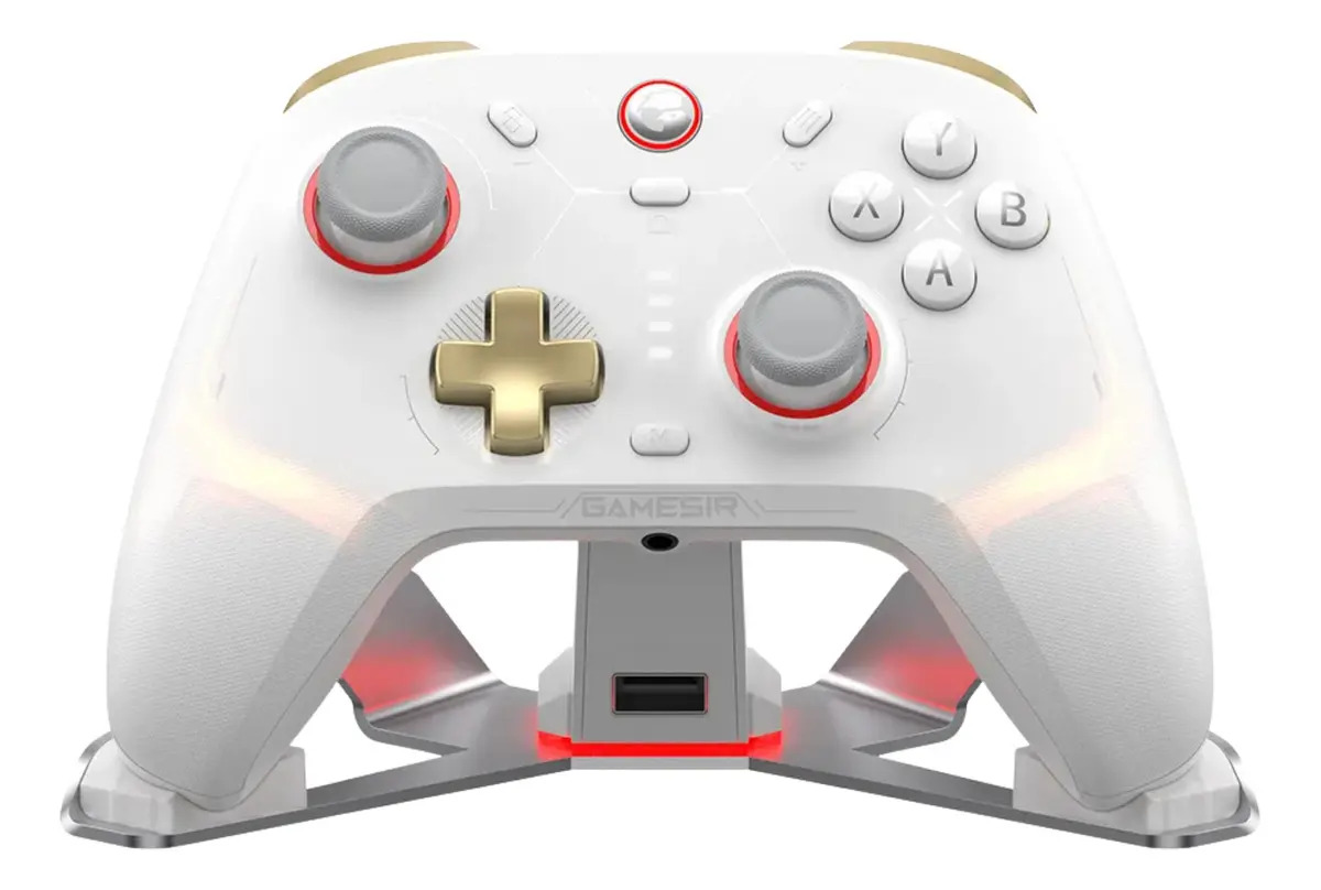 Joystick Gamesir Cyclone 2 Para Pc/switch Con Base De Carga Color Blanco