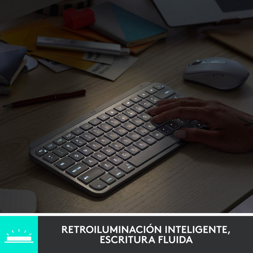 Kit Logitech Teclado Mx Keys Mini + Mx Anywhere 3s Rosado