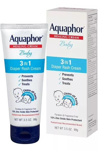 Crema de bebé 3 en 1 Aquaphor para dermatitis del pañal - 3.5 Oz Tubo –  tienditadelu