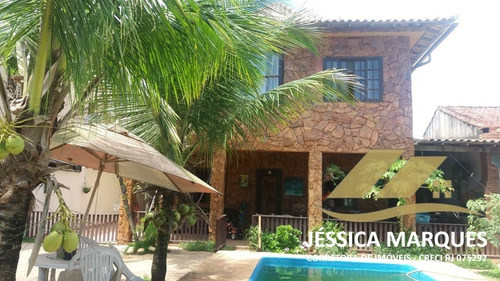 Imagem 11 de 14 de Casa 2 Quartos, Área Gourmet E Piscina Em Unamar - Cf - P01