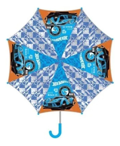 Paraguas 19 PLG Hot Wheels Infantil Cresko Hw608 Color Azul