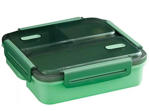 Lonchera Hermetica 1.5lt Lunch Box Kawaii Cubiertos