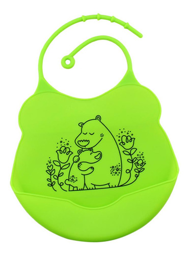 Baberos Silicona Impermeable Suave Para Bebé De Funciones
