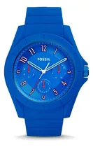 Comprar Reloj Fossil Fs5219 Malla Azul Marino Bisel Azul Marino Fondo Azul Marino