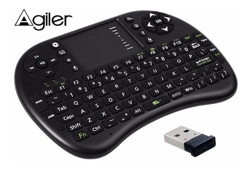 Teclado Multimedia Mini Inalambrico 2,4ghz Para Tv/consolas 