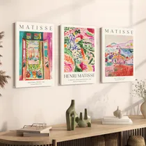 Comprar Set X3 Cuadros Matisse Bauhaus Yayoi Boho - 40x60 - Canvas 1