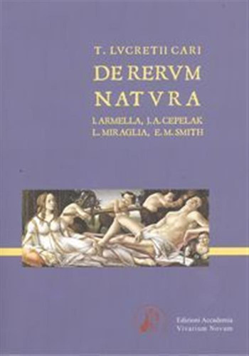 Lvcretivs De Rerum Natvra, De Lucrecio. Editorial Cultura Clasica, Tapa Fisico En Latín, 2012