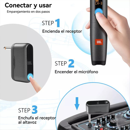 Micrófonos Jbl Micbr2 Inalámbrico Cardioide Color Negro