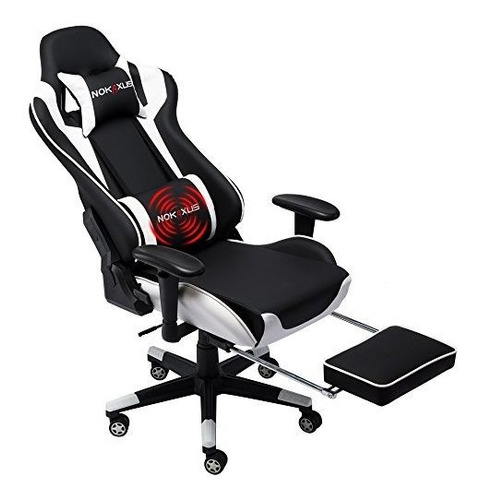 Nokaxus Silla Para Juegos Asiento De Carreras Ergonómico De 