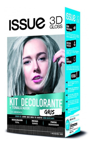 Issue Kit Decolorante + Tonalizador Gris   