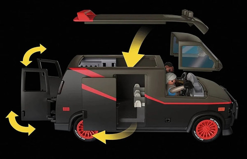 Imagen 3 de 10 de Playmobil 70750 La Camioneta De Brigada A Con 4 Muñecos