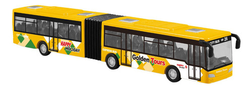 Mz Modelo De Ônibus Longo Retrátil, Brinquedo Laranja
