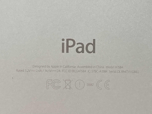 iPad Pro 128gb Wifi Modelo A1584 Color Gris.