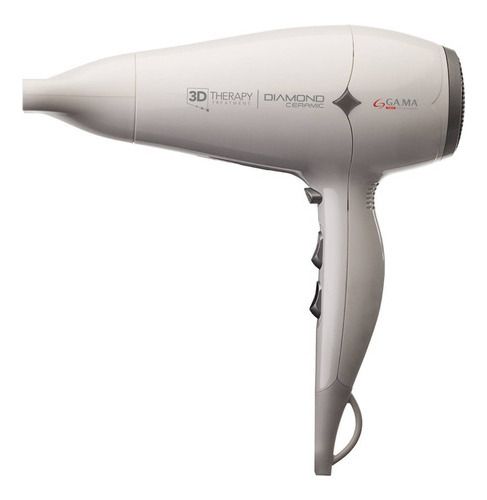 Secador Gama Diamond Ion 3d Therapy Ceramic  Blanco