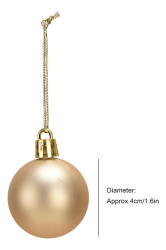 Adornos Navideños Con Forma De Bola, 36 Unidades, Irrompible