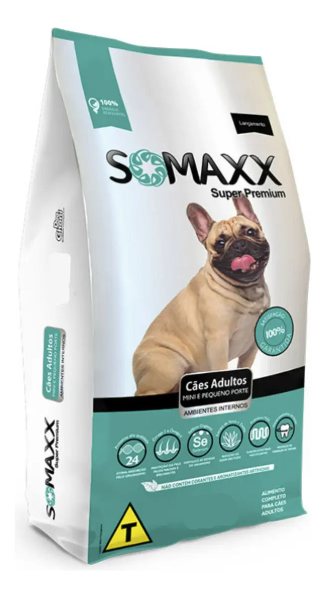 Ração Seca Somaxx Cães Adultos Raças Pequenas Super Premium 15kg