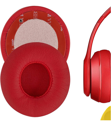 Almohadillas Para Auriculares Beats Solo2, Rojas/repuesto