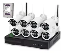 Comprar Kit Cctv 8 Cámaras Inalámbricas Hd1080p Con Disco Duro 1 Ter