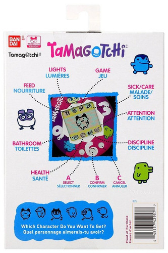 Tamagotchi Original Memphis Style Bandai Cor Azul