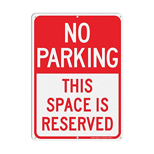 Señal De  Prohibido Estacionar, Este Espacio Está Res...