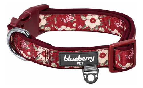 Blueberry Pet Collar Para Perro Ajustable, Acolchado, De Neo