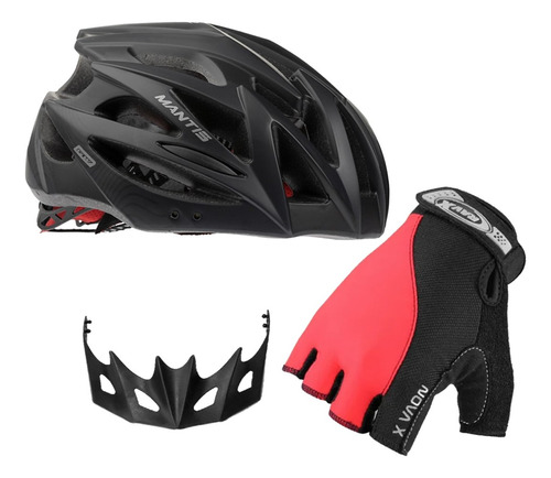 Casco Ciclismo Bicicleta + Guante Gel Oferta Envio Gratis