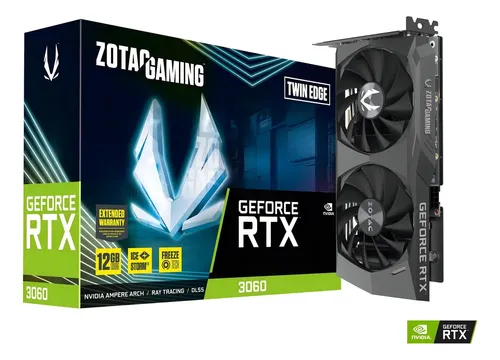 Placa De Vídeo Nvidia Zotac Gaming Geforce Rtx 3060 12gb