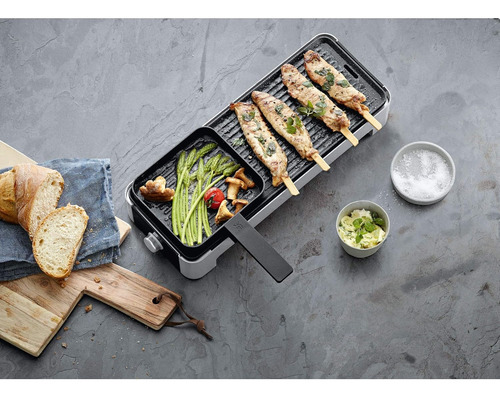 Wmf Kitchenminis - Mini Grill 1000 W, Dos Zonas De Cocción