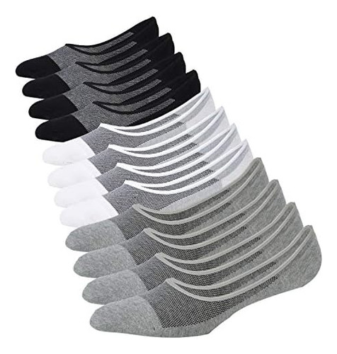 Jormatt 6 Pares Hombres Mujeres Genuino No Show Calcetines C