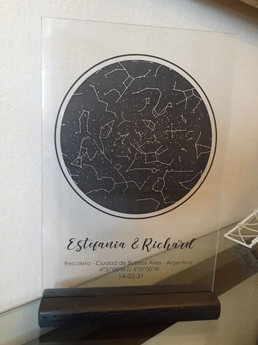 Mapa Personalizado Del Cielo Personalizado Nuestra 1° Cita !