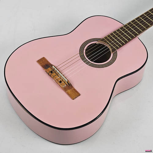 Guitarra Electro Acustica Criolla Funda Pua Colores Color Rosa Claro Material Del Diapasón Madera Orientación De La Mano Ambidiestro