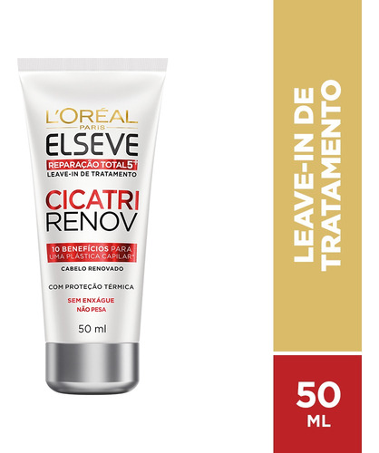Imagem 1 de 8 de Leave-in Reparação Total 5 Loreal Elseve Cicatri Renov 50ml