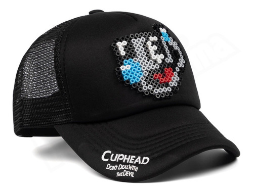 Gorra Cuphead - Mugman - Pixel Art 3d Retro