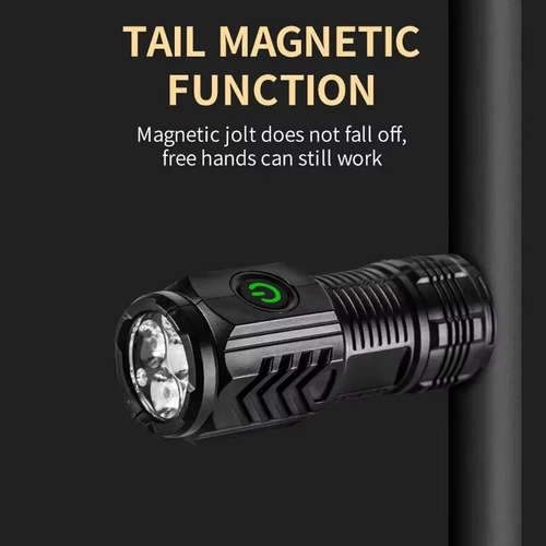 Linterna Led De 3 NĂșcleos Con Carga Usb, Linterna De Camping