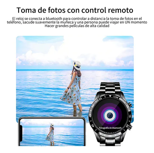 Lige Sport BW0220A PRO Reloj Inteligente Para Hombre bluetooth Impermeable Color Negro
