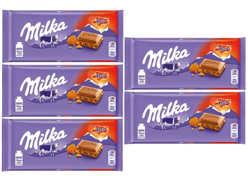 Kit 5 Chocolate Milka Daim 100g