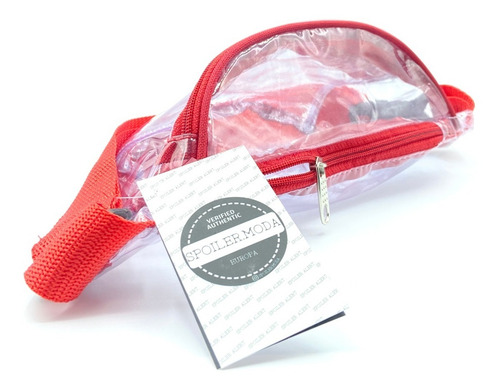 Imagen 3 de 8 de 200 Cangureras Transparentes Notbigdeal Roja Unisex