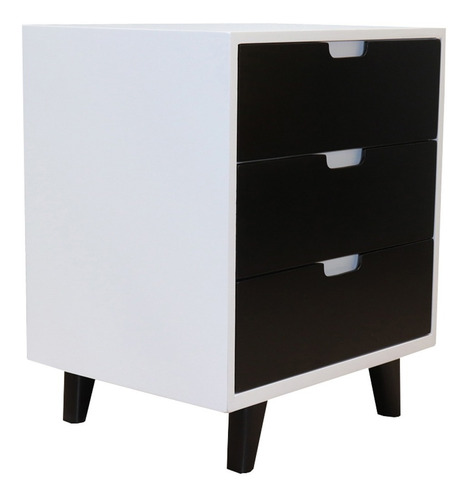Imagen 3 de 10 de Juego De Buro De Madera Para Cama Noruega Choco Blanco 2 Pzs