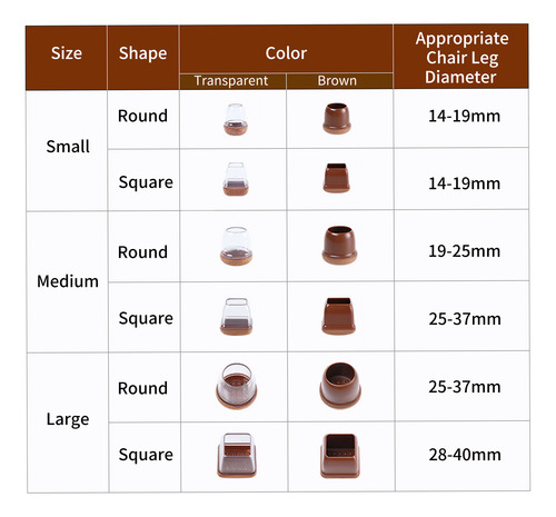 Protectores De Suelo Sin Patas Para Sillas, Protección Contr