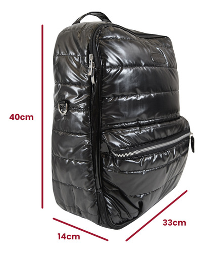Mochila Maternal Cecchini Divisiones Con Cambiador Diseño Te
