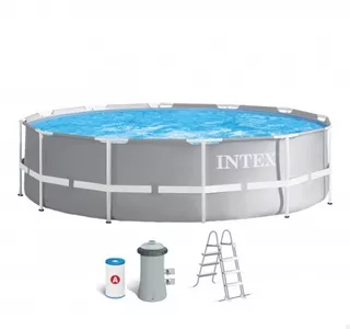 Piscina Elevada Redonda 366x99 Cm Intex Metal Frame