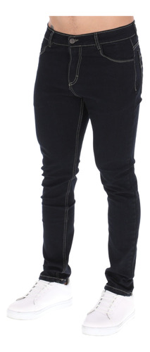 Jeans Negros Pantalones Casual Para Hombre Skinny Moda 