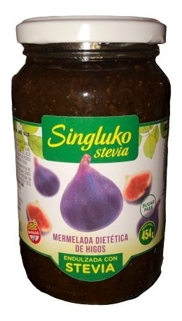 Mermelada De Higos Singluko Stevia, Yeruti. Pack X 6. 454g