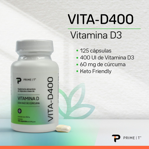 Magnesio Mag-100 Y Vitamina D Vita-d400 Combo Primetech Sabor Sin sabor