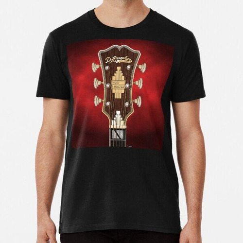 Remera Guitarra Headstock Art - D'angelico New Yorker Algodo