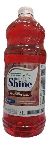 Desinfetante Concentrado Flowers Red 2l Multishine