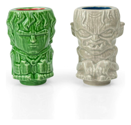 Mini Muglets Frodo Y Gollum Geeki Tikis 2 Oz Cerámica