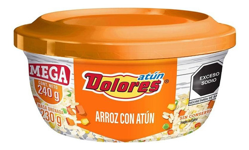 2 Pza AtĂșn Dolores Con Arroz 240 G