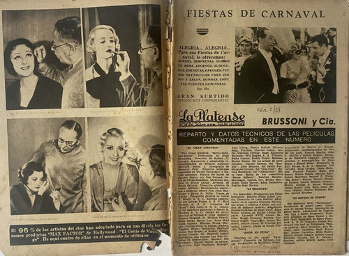 Cine Radio Actualidad, Enero 1937 N° 34 César Romero, Cra1 (Usado)